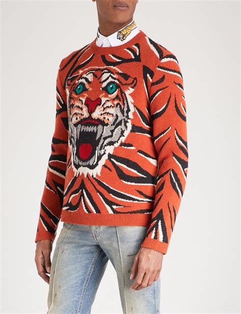 gucci tiger jumper|gucci color sweater.